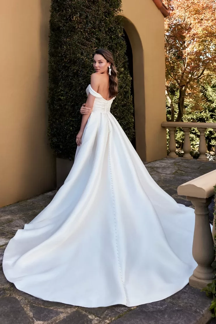 Sophia Tolli Ansel wedding dress - back view showing detailed button closure